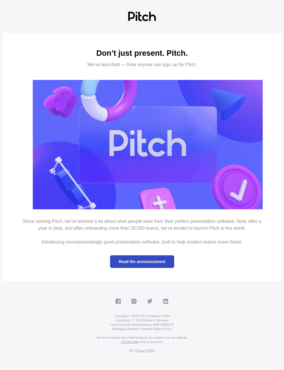 🚀 Pitch is Live