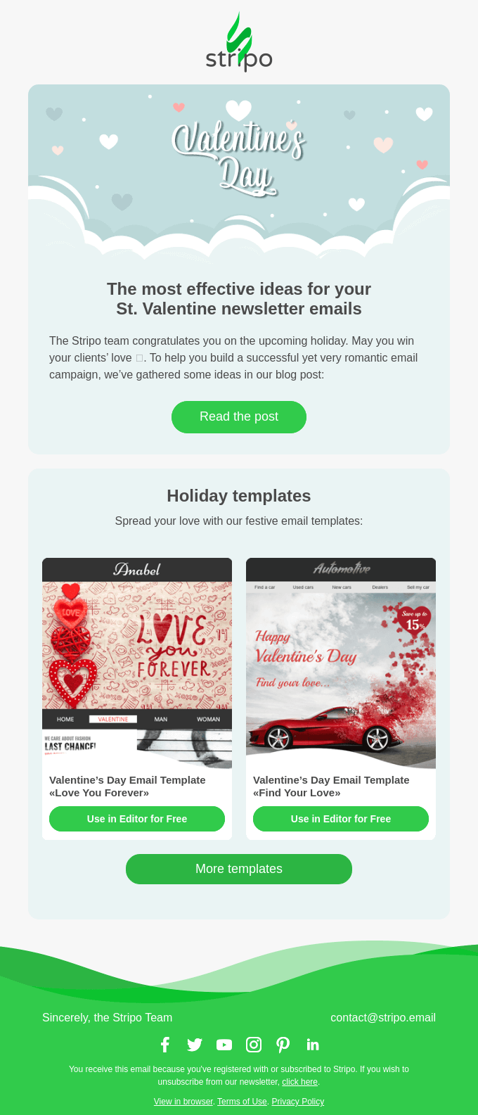 💌 Your secret Valentine with holiday newsletter ideas