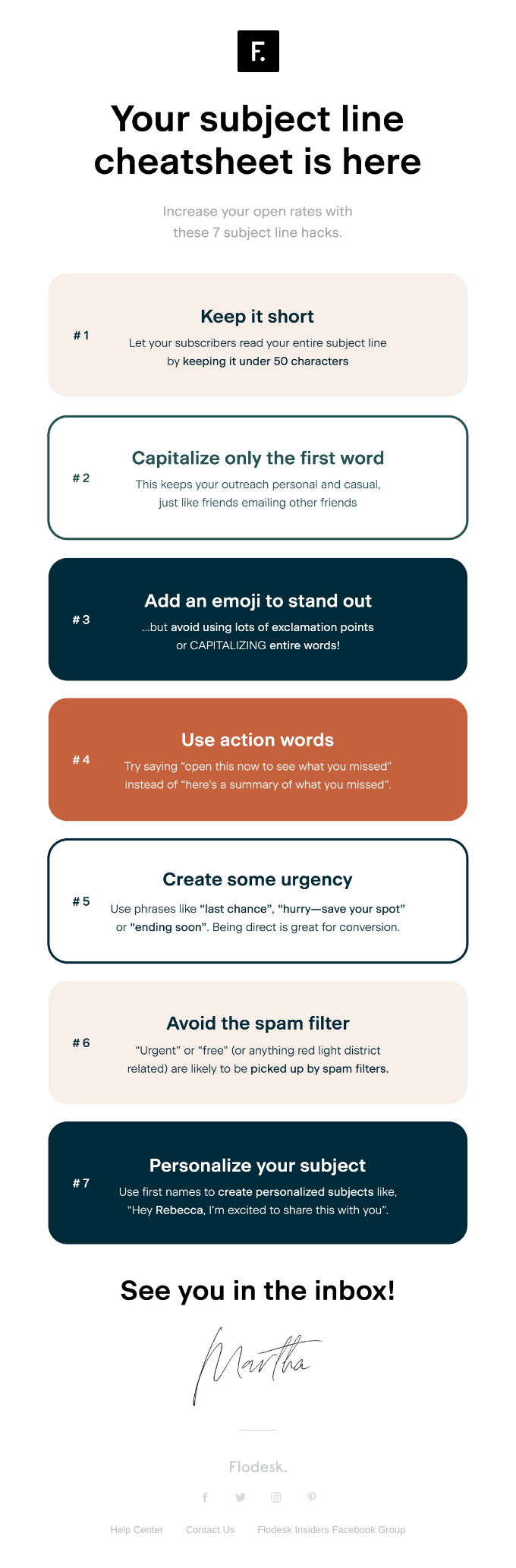 🗒 Your subject line cheatsheet is here