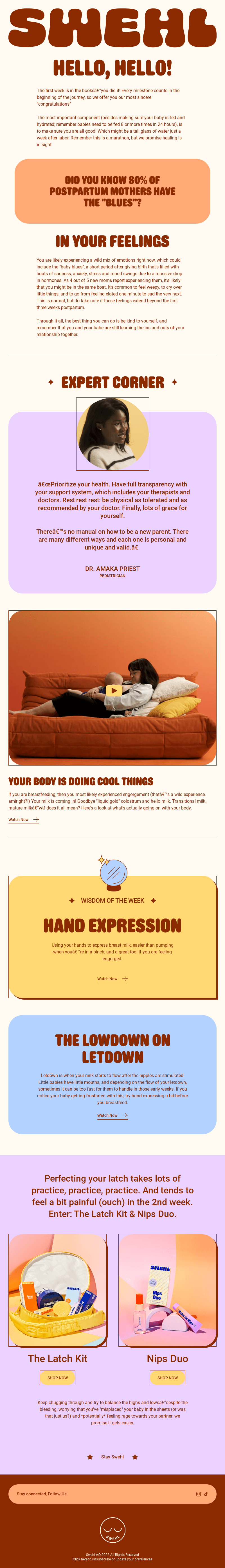 1 Week Postpartum: Virtual Hug Inside