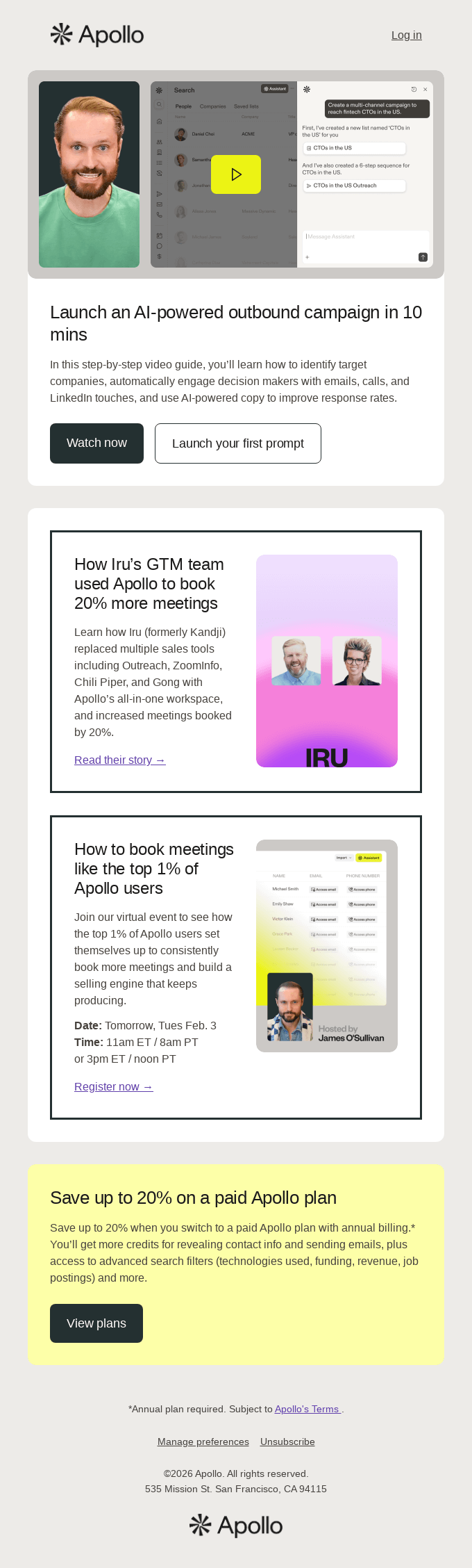 10-minute guide to launching an AI-powered outbound engine from Apollo ...