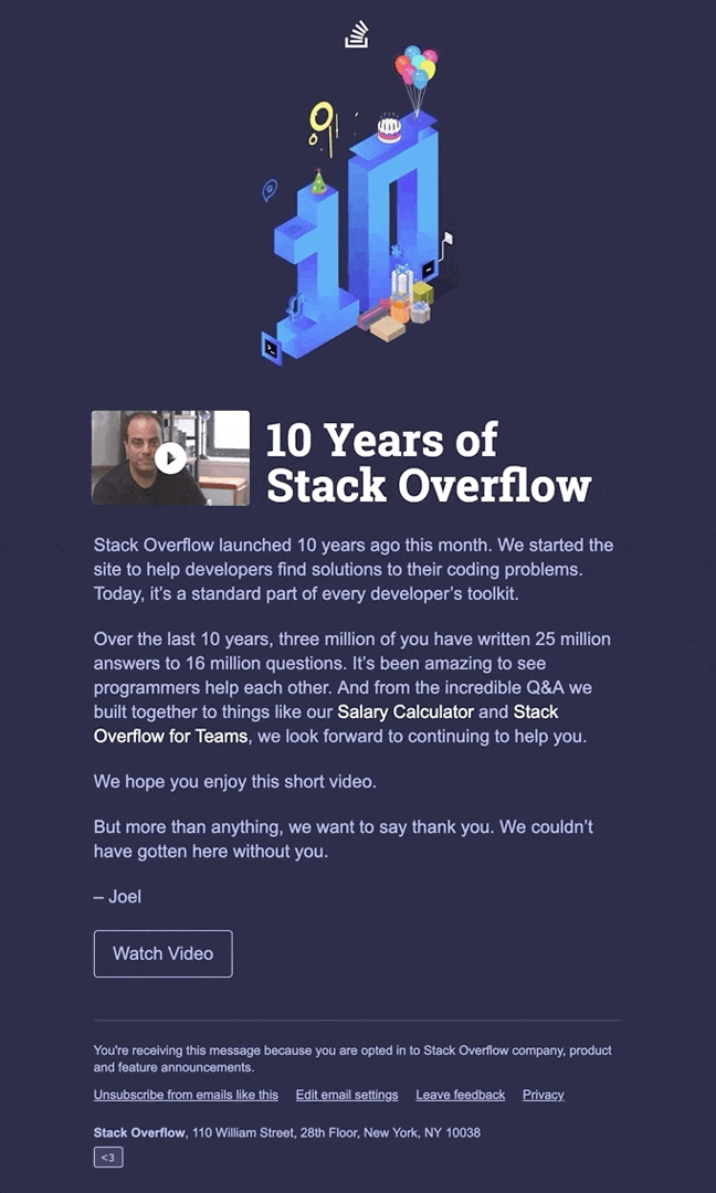 10 Years of Stack Overflow