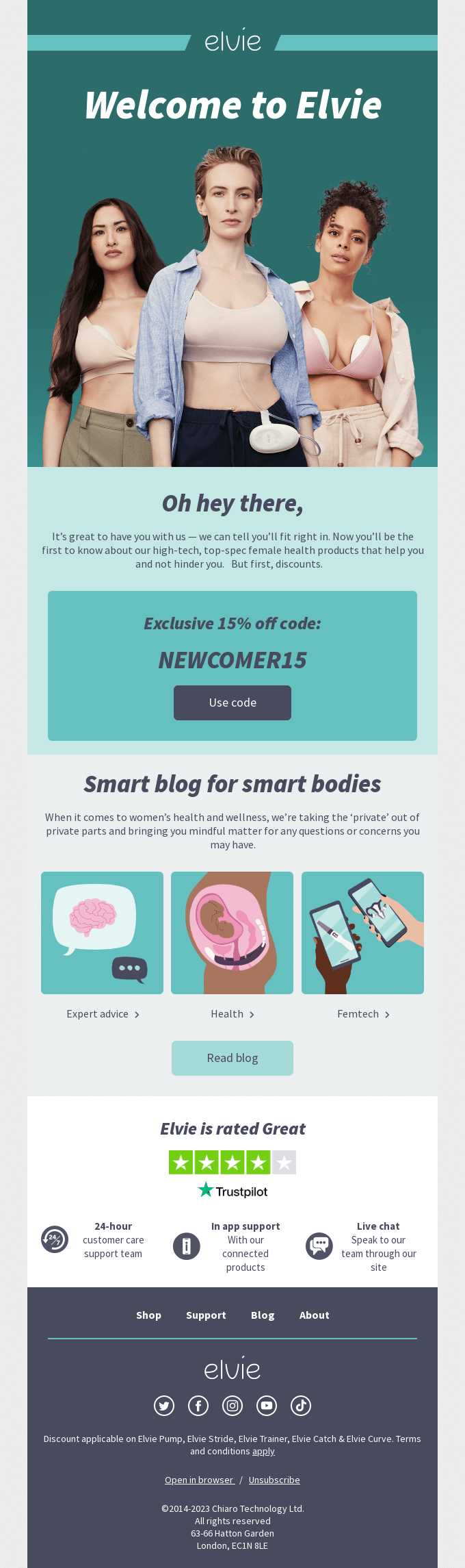 15% discount code inside