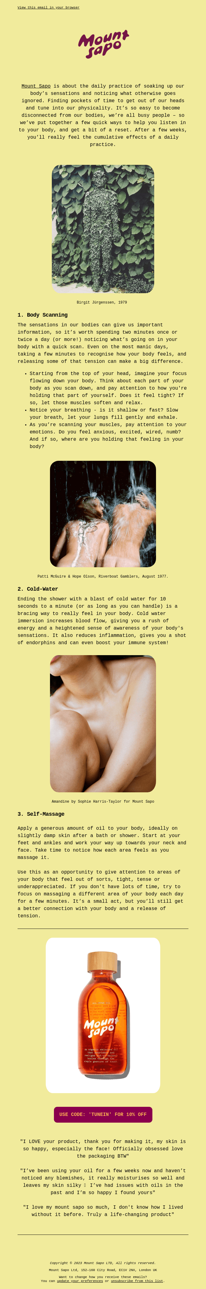 2 min methods for body reconnection