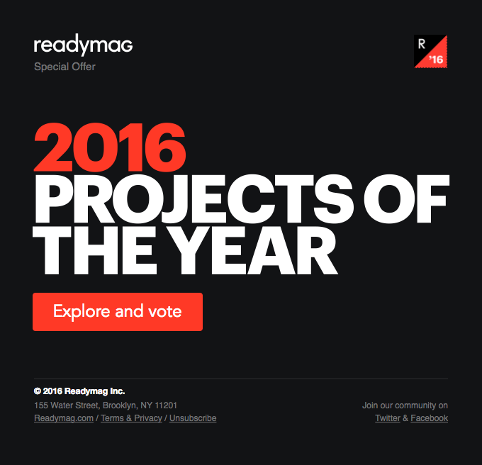 2016: Projects of the Year