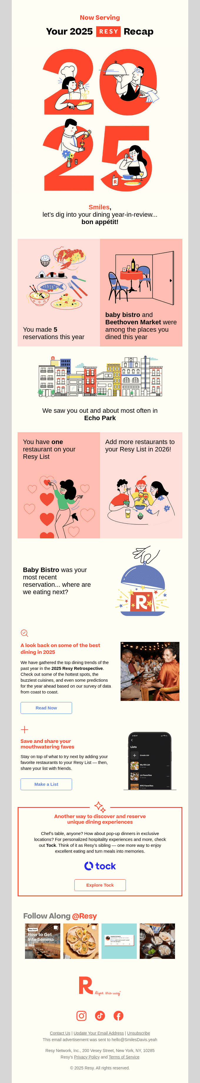 Smiles's 2025 Resy Recap