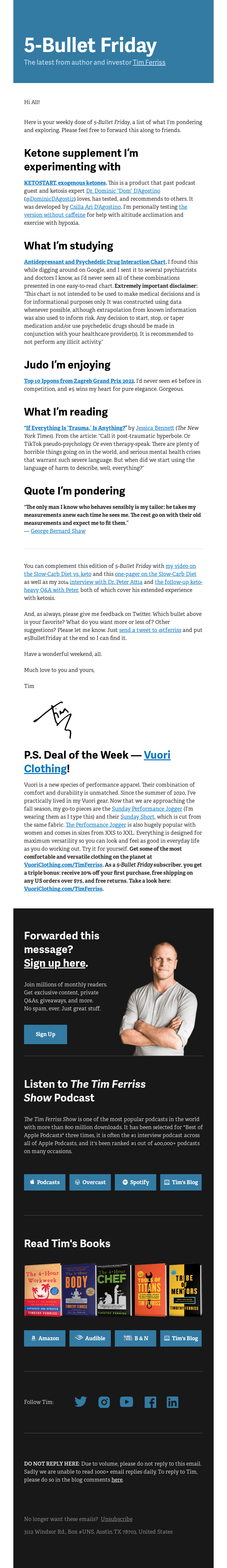 5-Bullet Friday — September 23, 2022