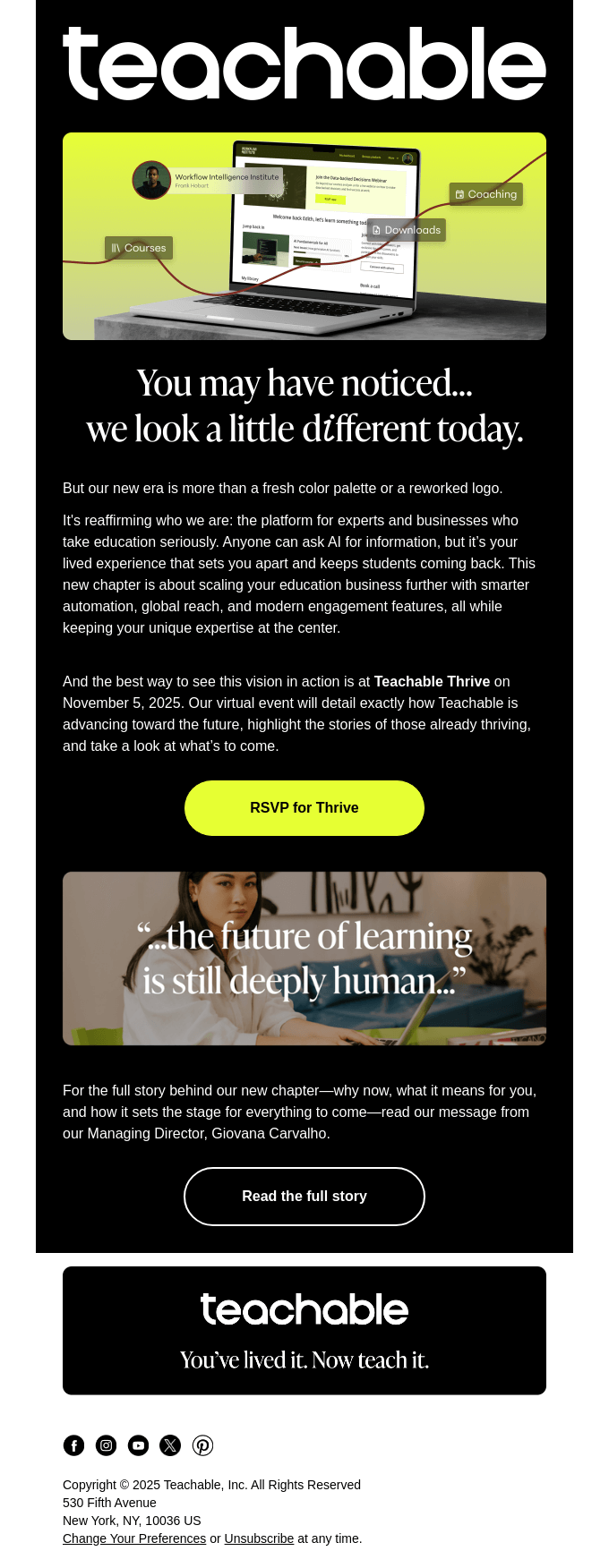 A bold, new look. A fresh vision for the future.