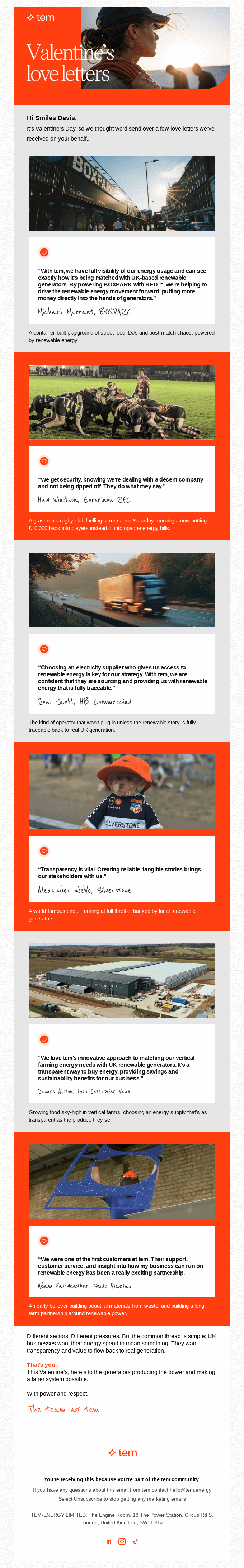 A few love letters this Valentine’s Day