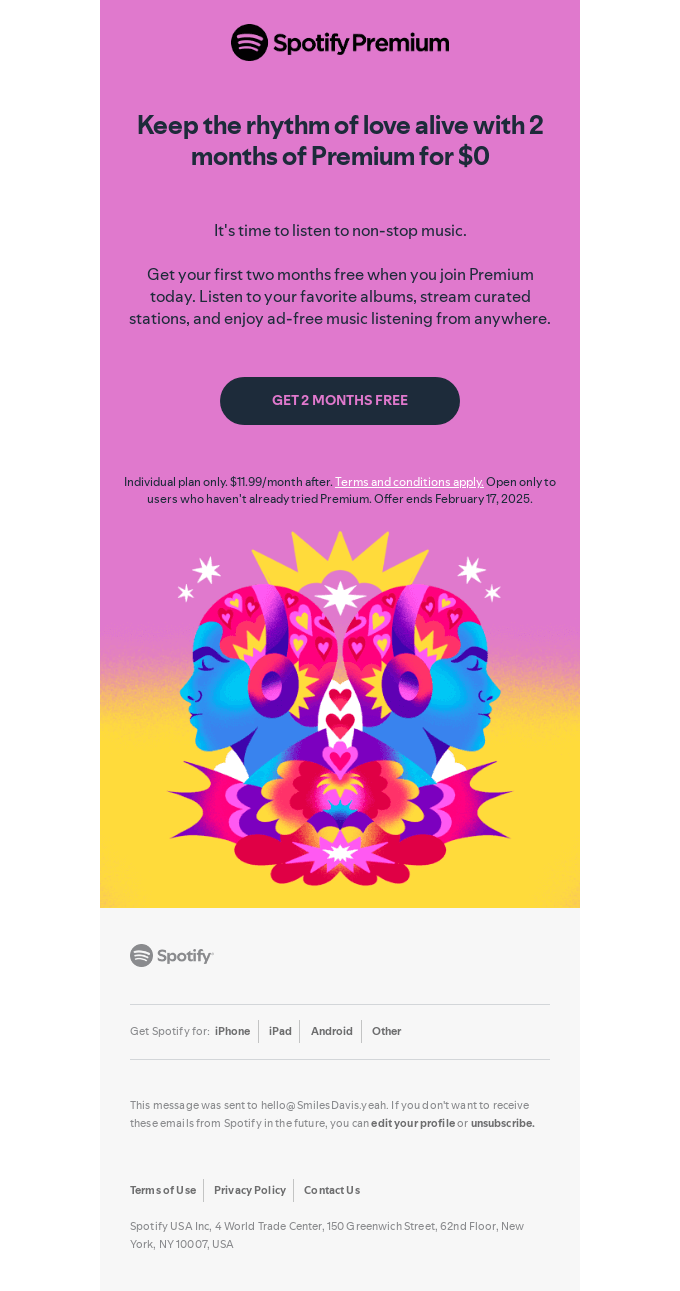 A gift of love: 2 free months of Premium