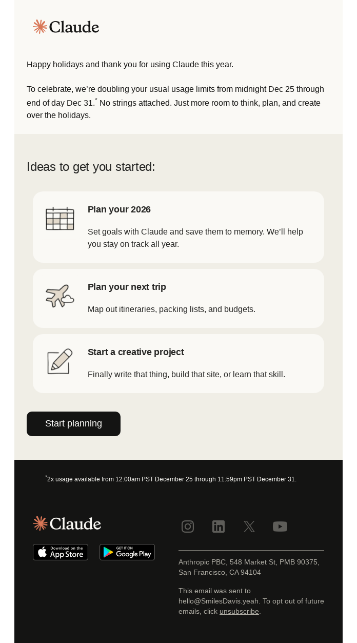 A holiday gift for you