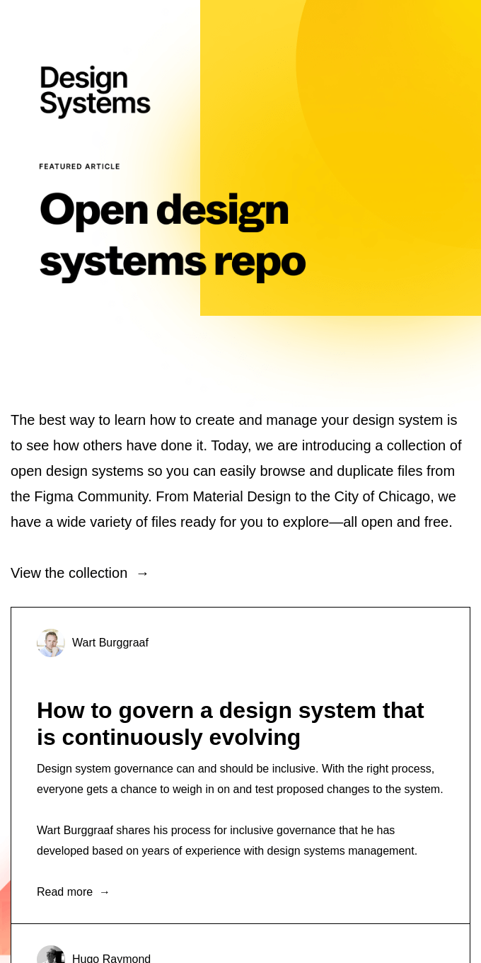 A new collection of open design systems