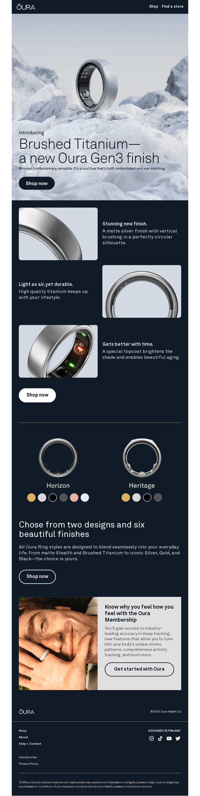 A new Oura Ring finish that goes with everything