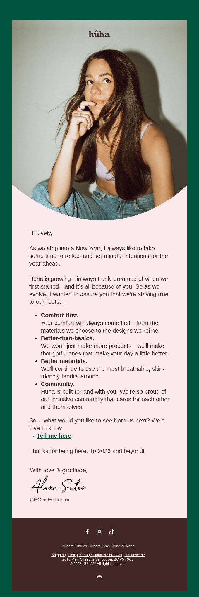 A New Year Note from Alexa