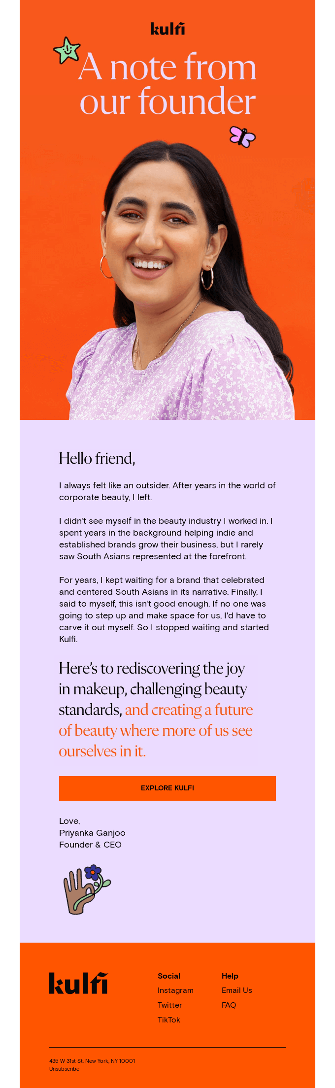 A note from our founder