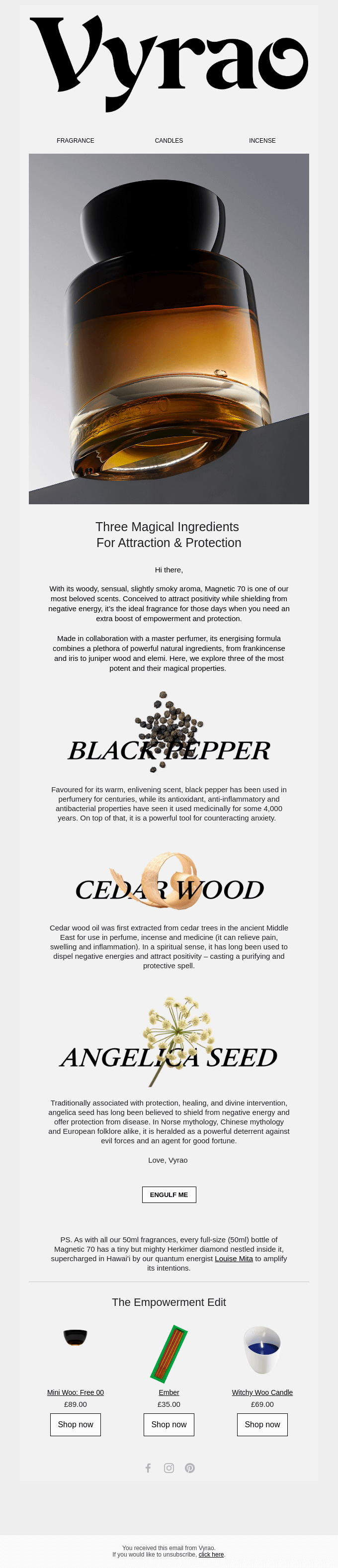 A Scent For Attracting Good Vibes