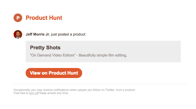Jeff Morris Jr. just posted “Pretty Shots” on Product Hunt