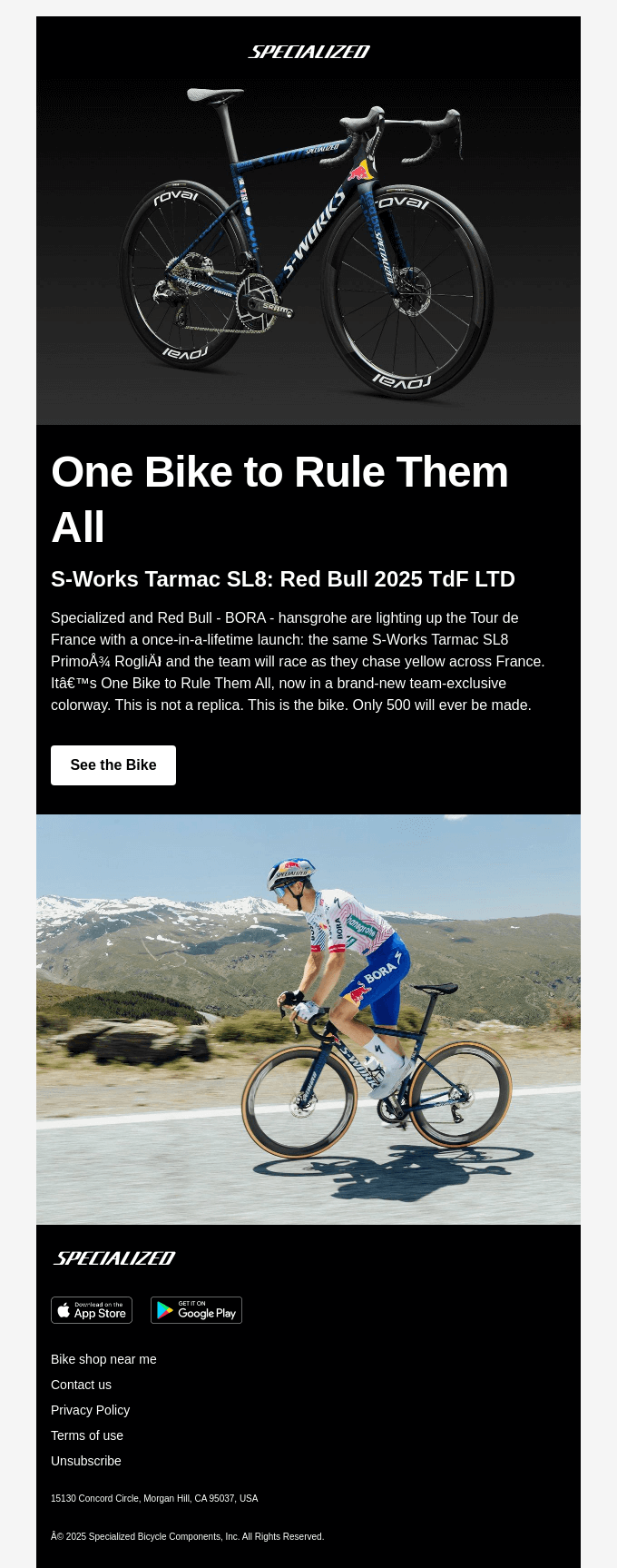 All New S-Works Tarmac SL8 for Red Bull - BORA - hansgrohe