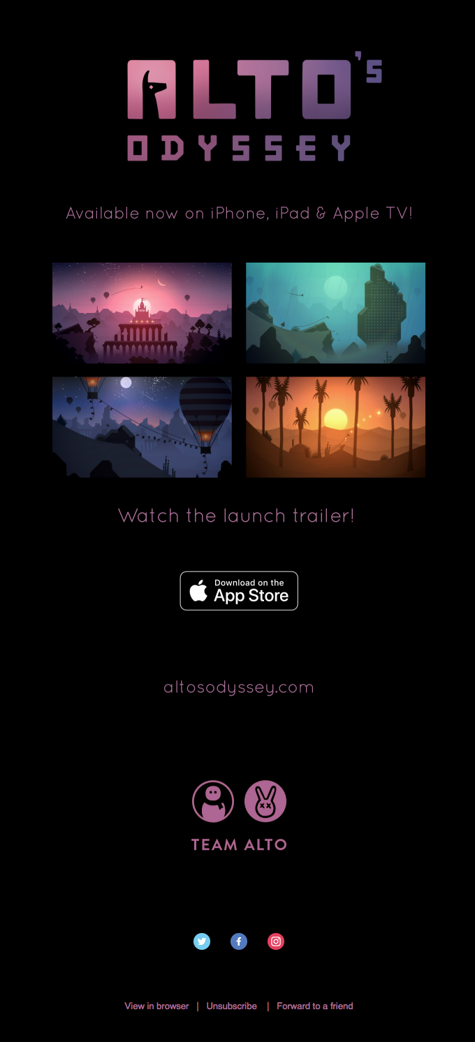 Alto’s Odyssey is now available on the App Store!
