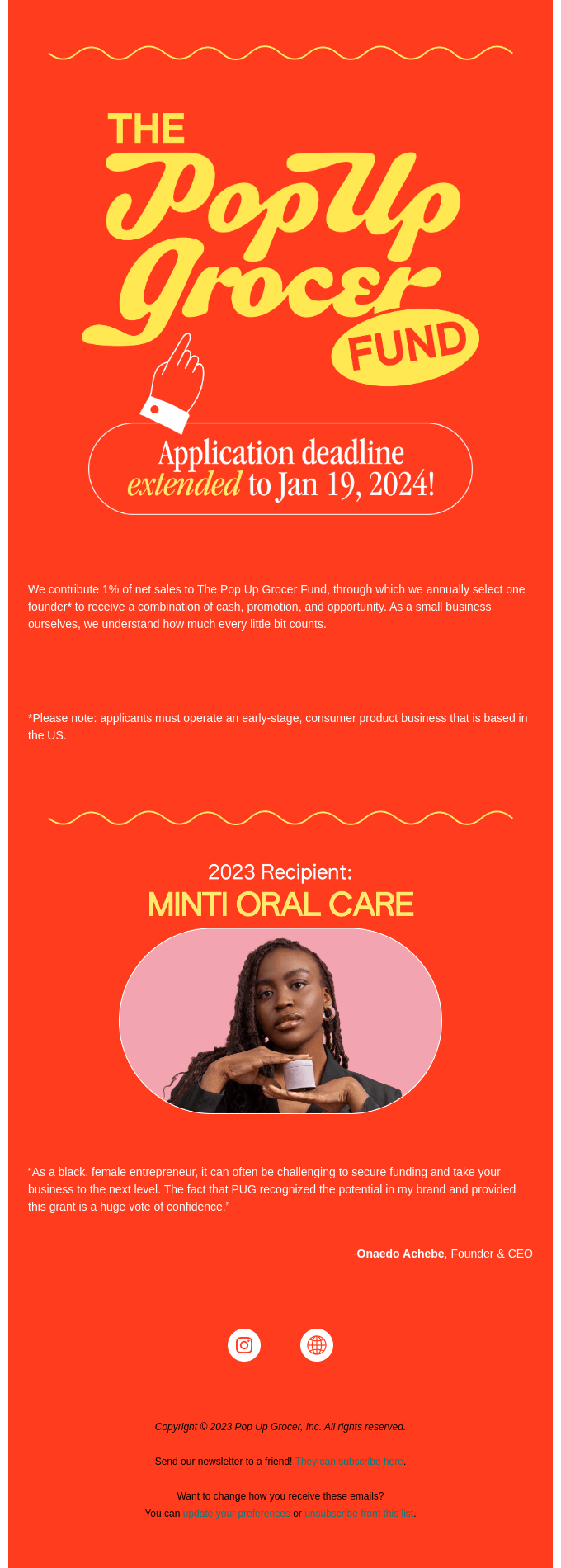 🏆 Apply to The Pop Up Grocer Fund