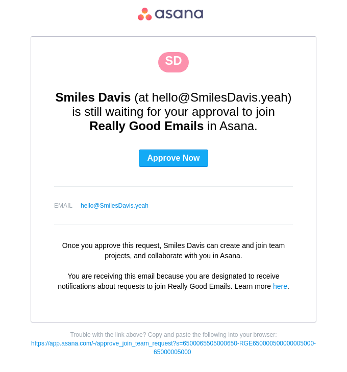 Approval needed: Smiles Davis is still waiting to join Really Good ...