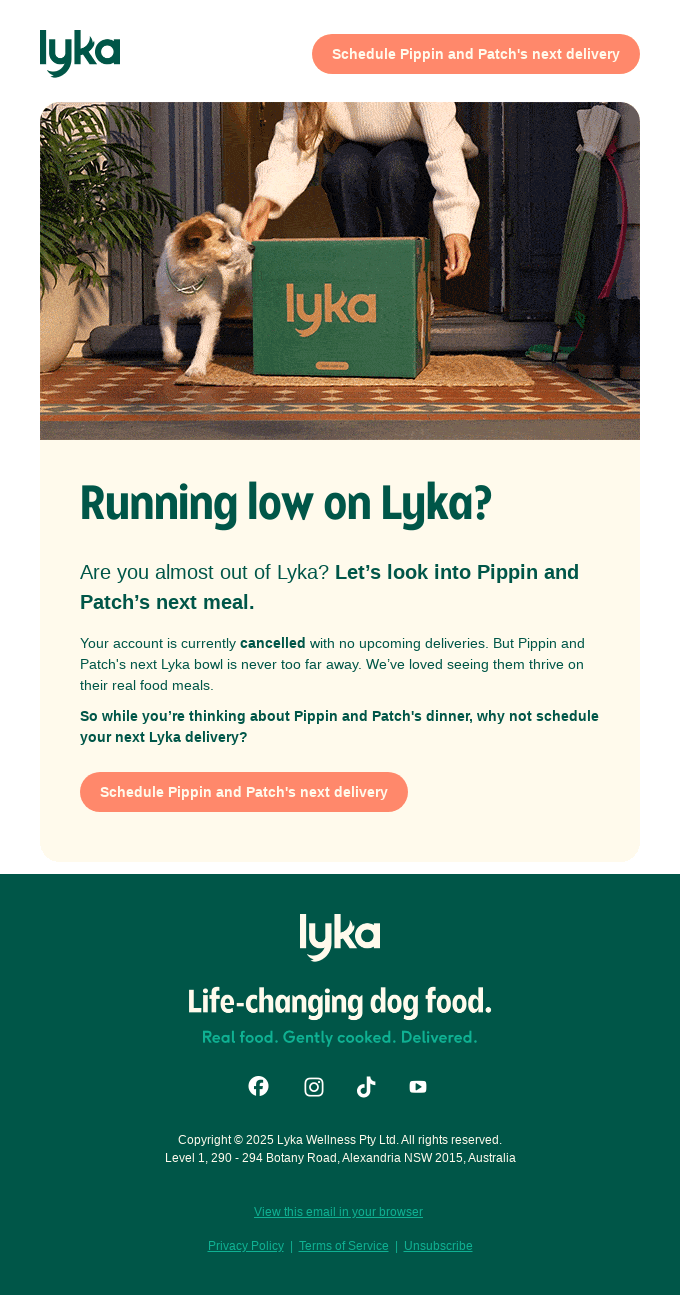 Are Pippin and Patch running low on food?