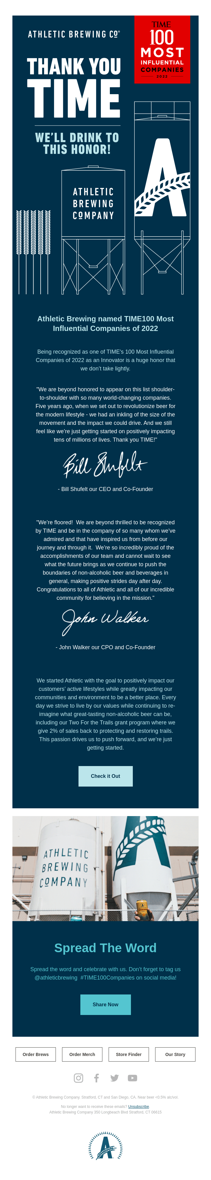 Athletic Brewing named TIME 100 Most Influential Companies