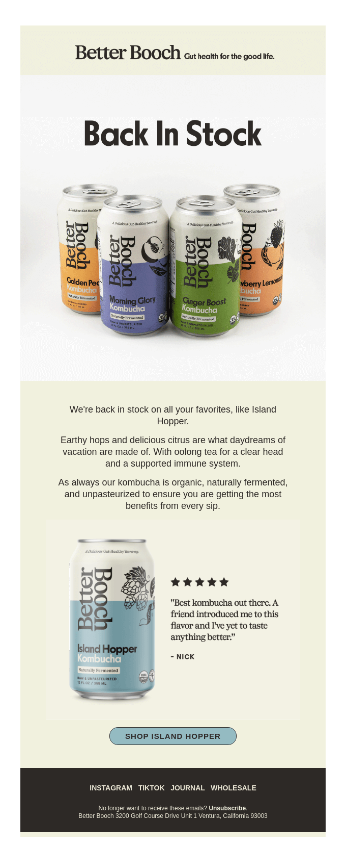 Back in Stock On All Your Favorites