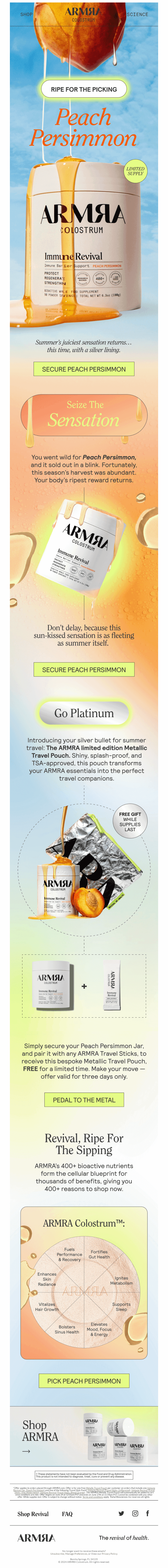 BACK IN STOCK: PEACH PERSIMMON