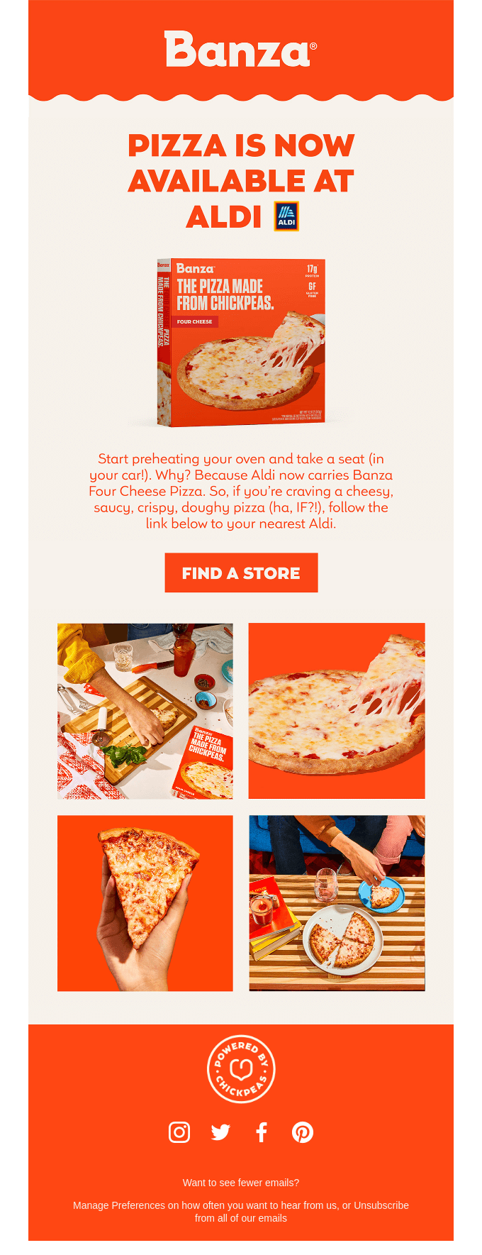 Banza Pizza is at Aldi 🍕🤯