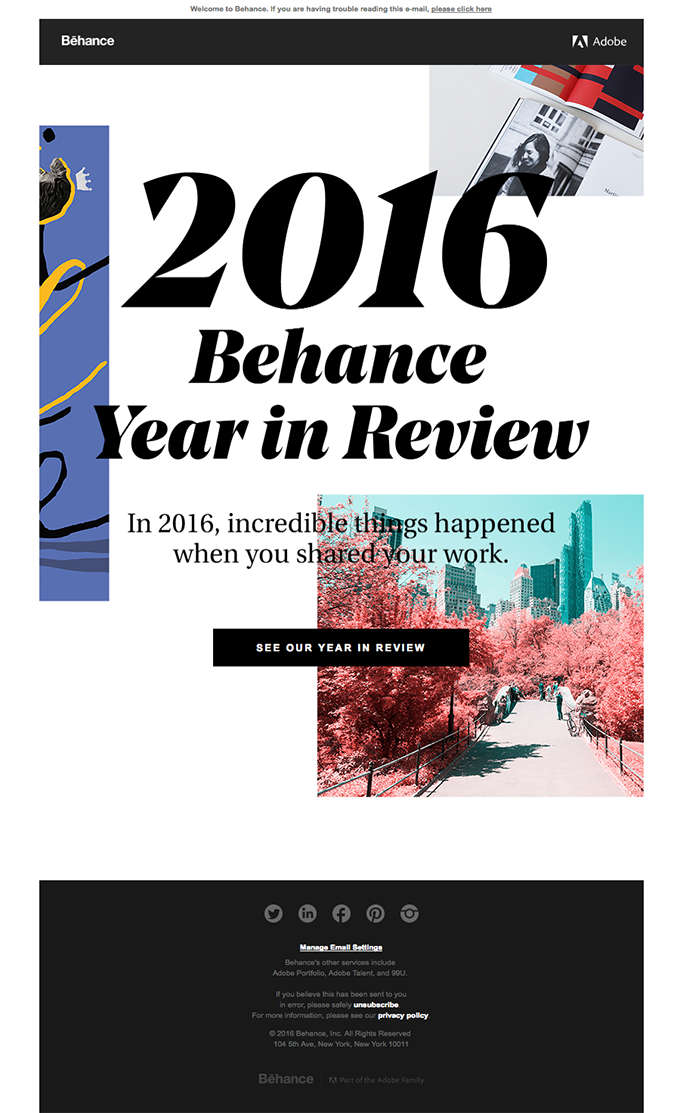 Behance Year in Review: The Creative Community in 2016