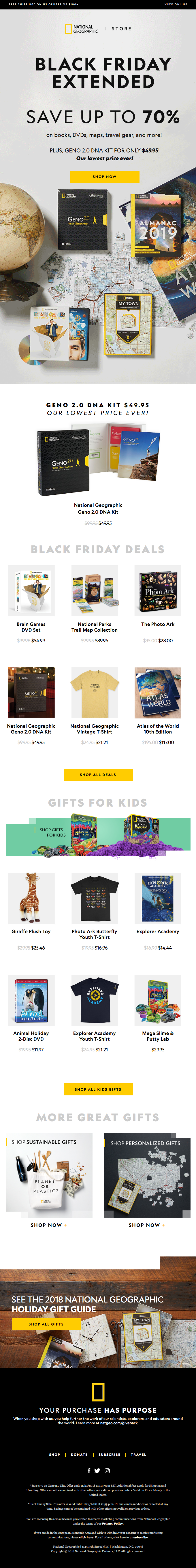 Black Friday Extended – Geno 2.0 for only $49.95 | Save up to 70% on Nat Geo gifts!