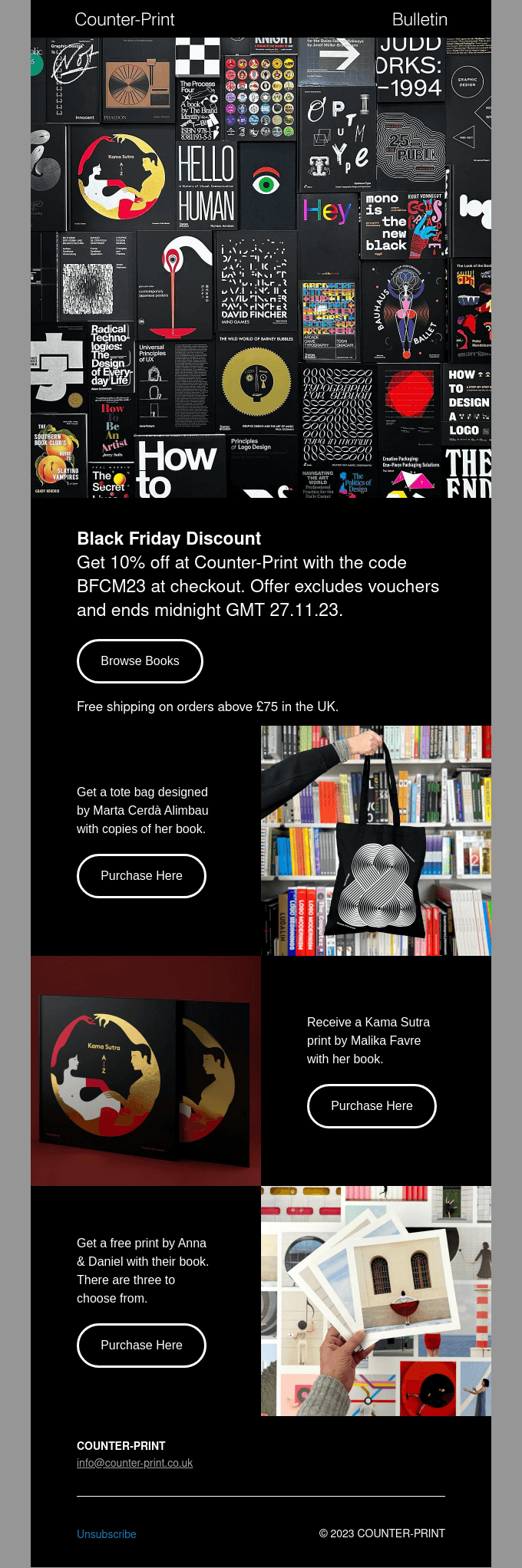 👀 Black Friday Offer: Get 10% off at Counter-Print