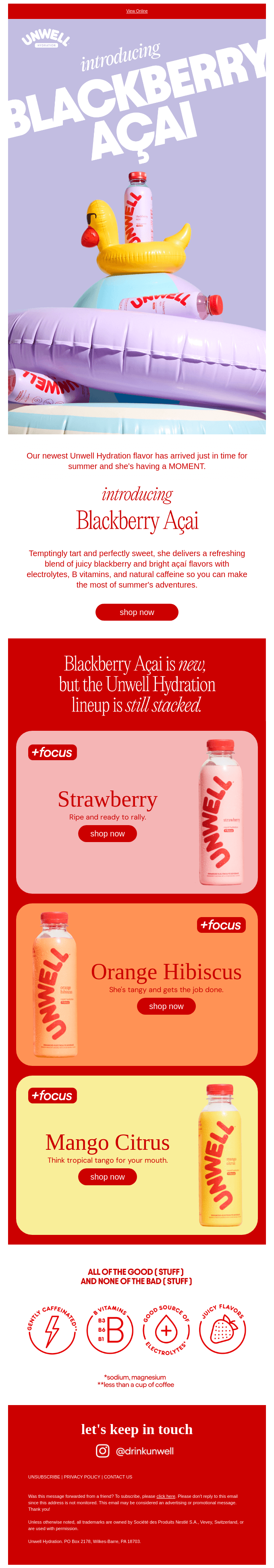 Blackberry Açai: The newest addition to your summer roster