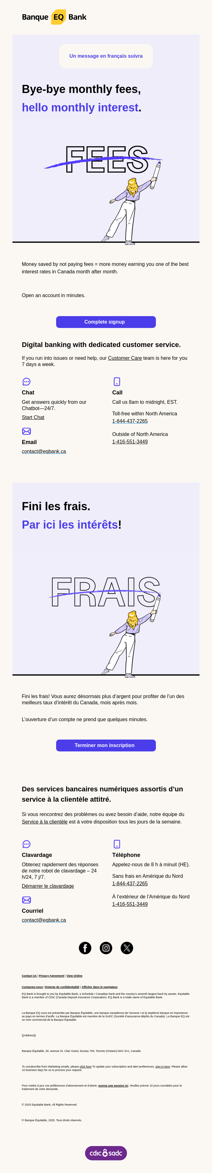 Break free from monthly fees