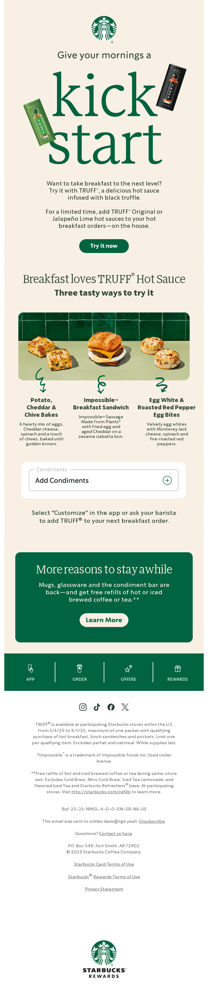 Breakfast loves TRUFF® Hot Sauce