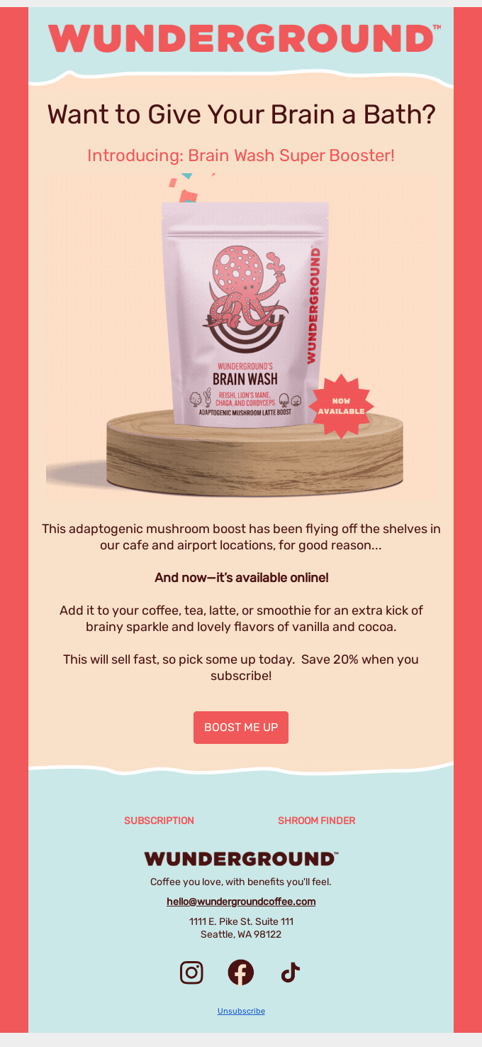  breaking news power up your drink with brain wash from