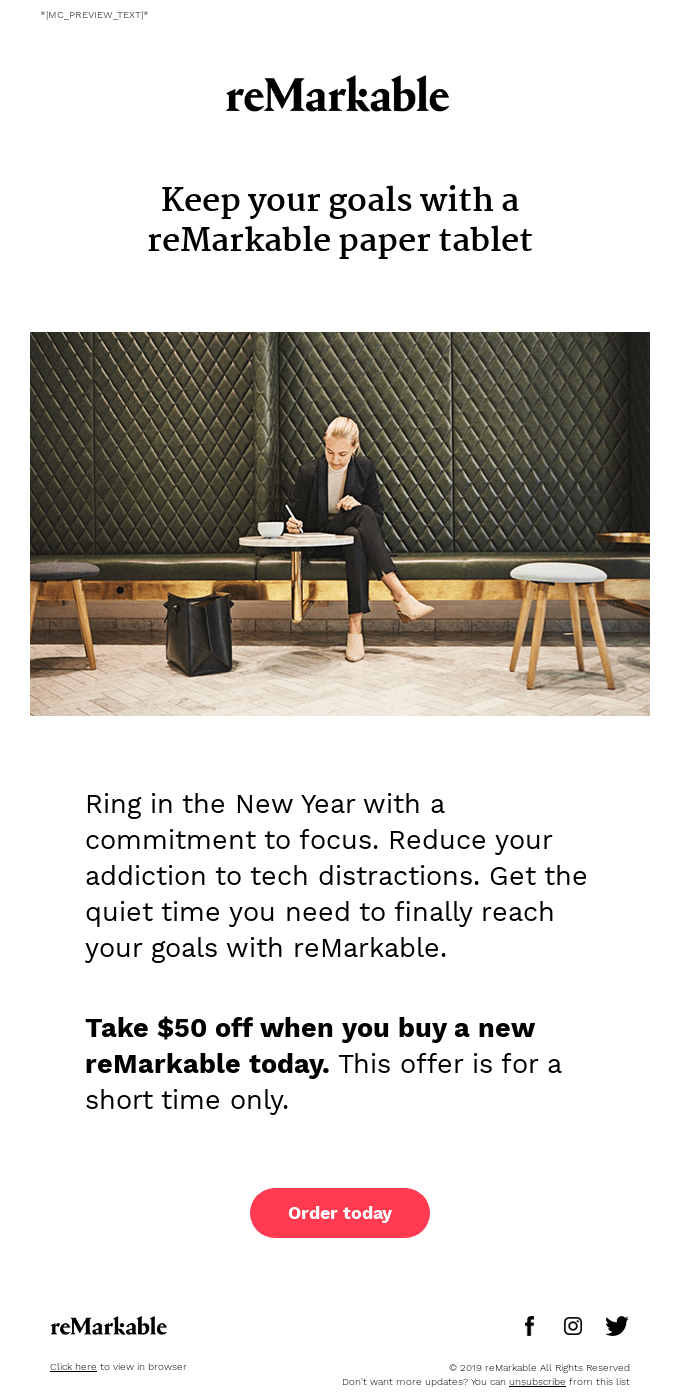 Bring focus to your year with our New Year’s offer