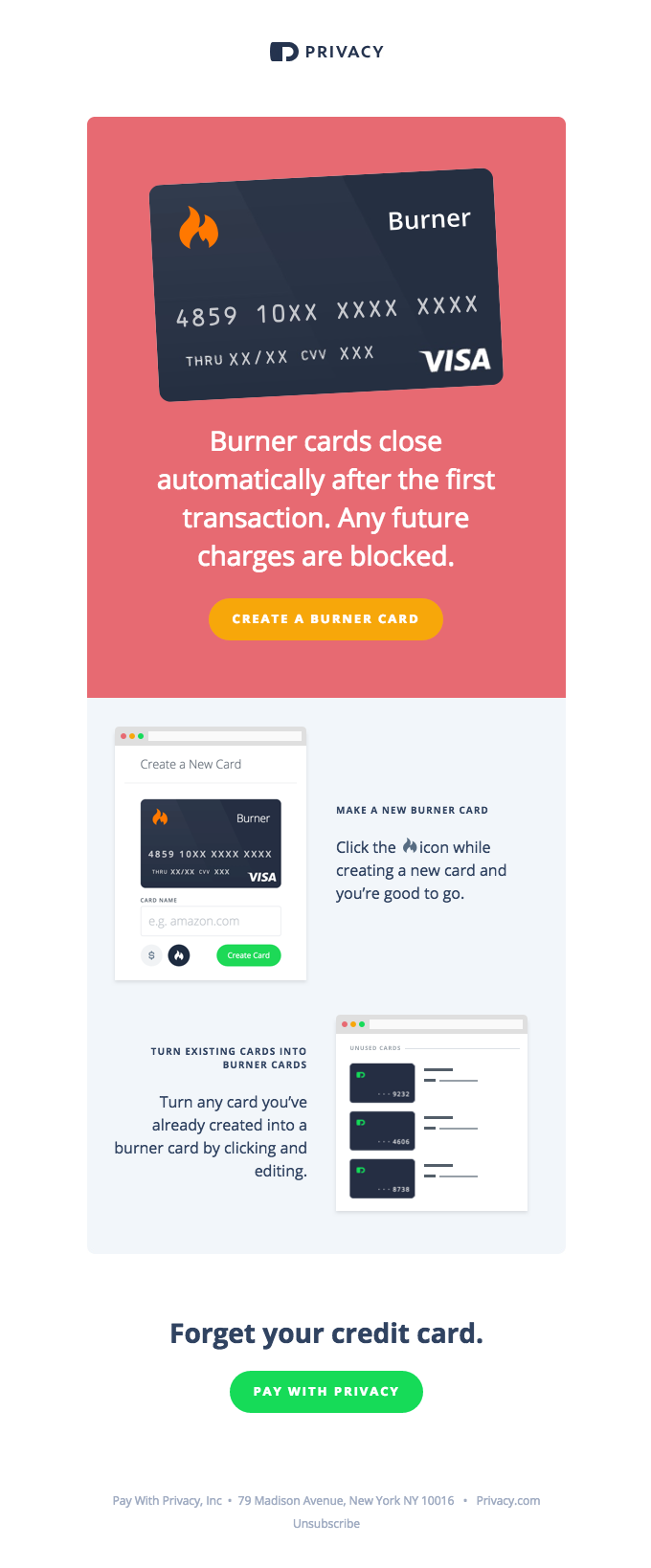 Burner numbers… for your money — Info View Really Good Emails