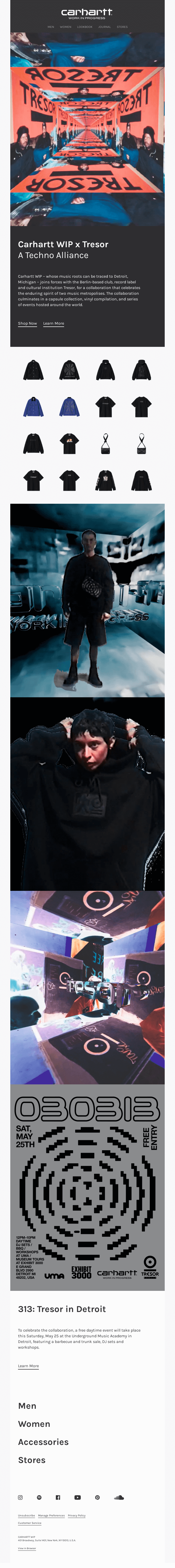 Carhartt WIP x Tresor: A Techno Alliance