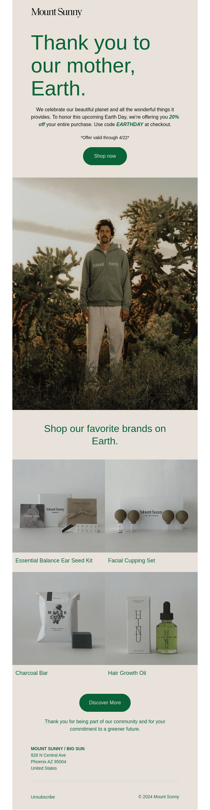 Celebrate Earth Day with 20% Off 🌎