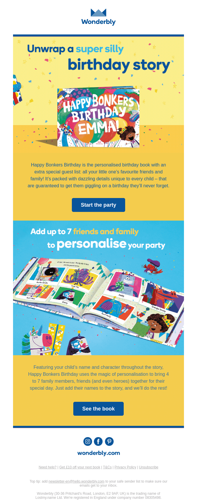 Celebrate your child’s birthday with a party – in a book! from ...