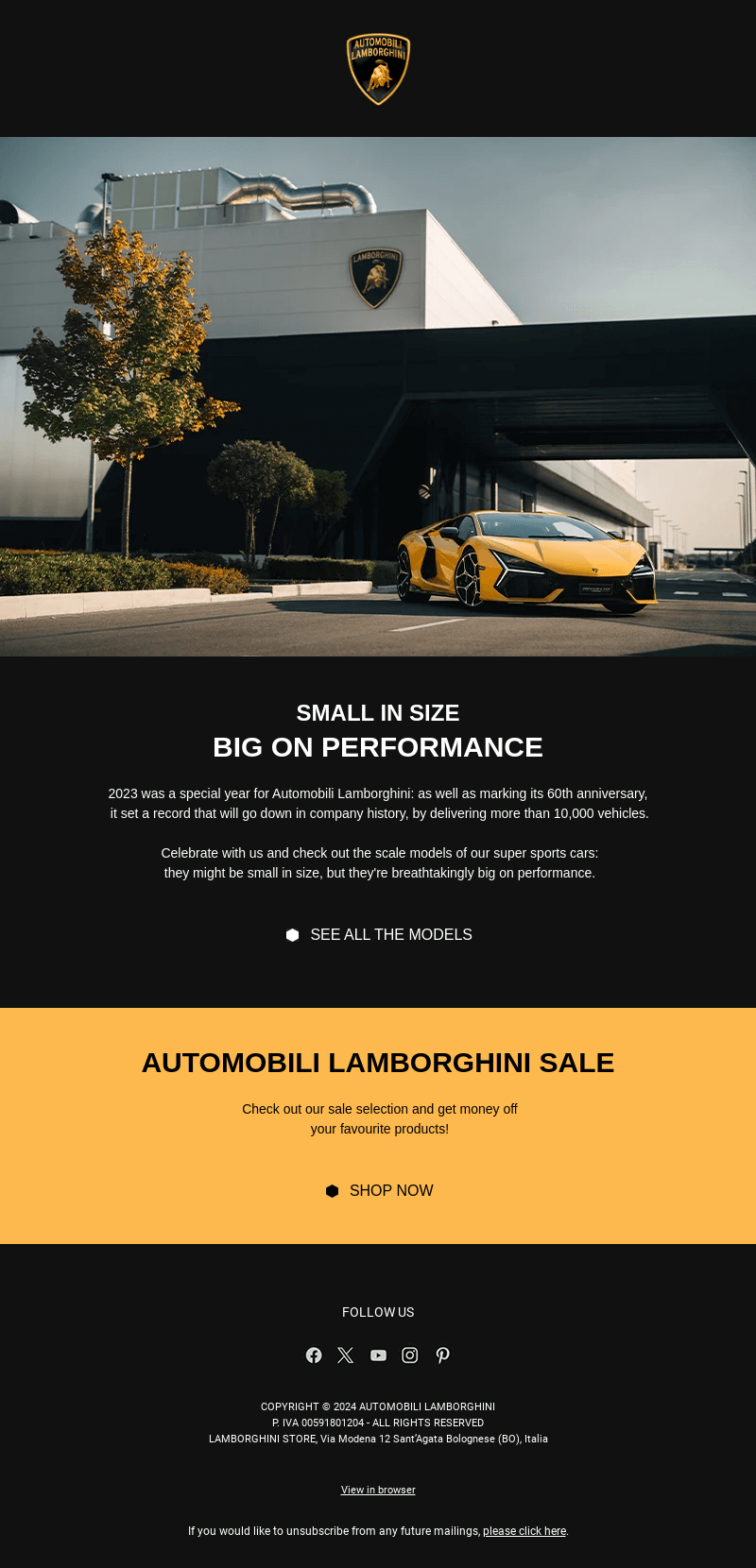 Check out the Automobili Lamborghini scale models