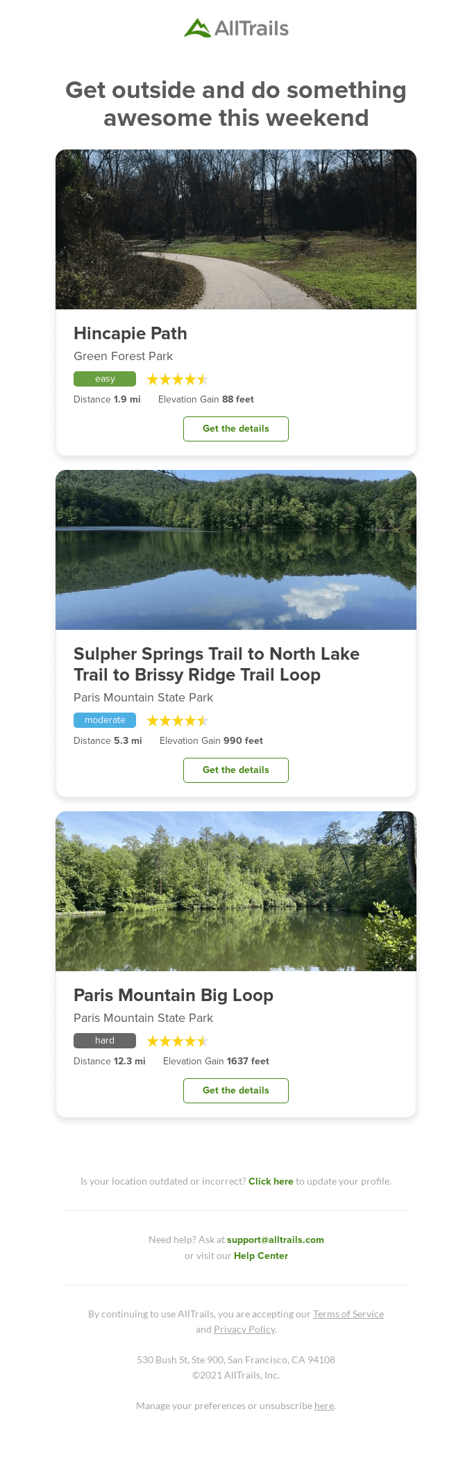 Check out these top-rated trails near you 🗺️📍