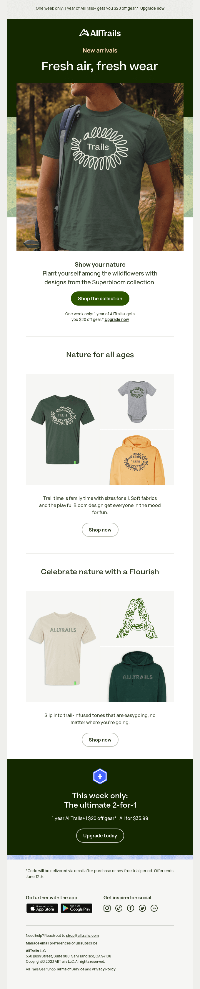 Check out what’s blossoming in the Gear Shop