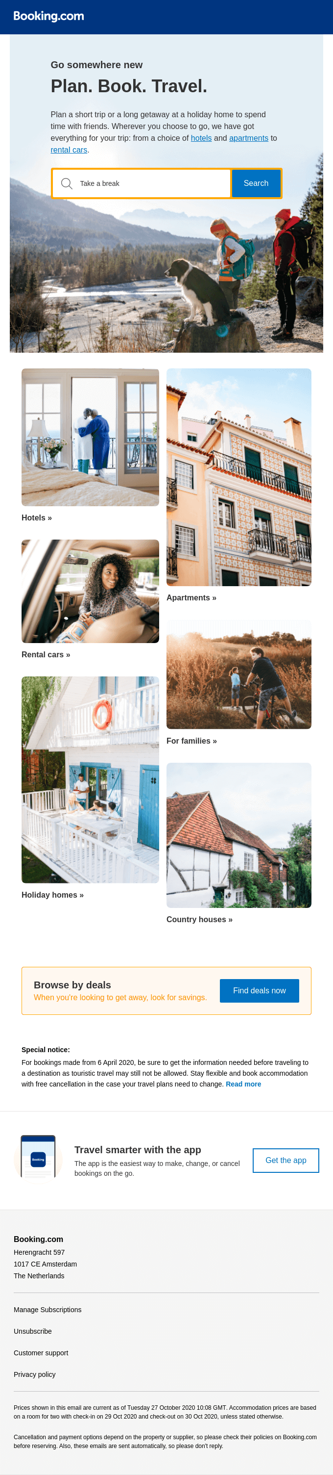 Choose from hotels, homes and more