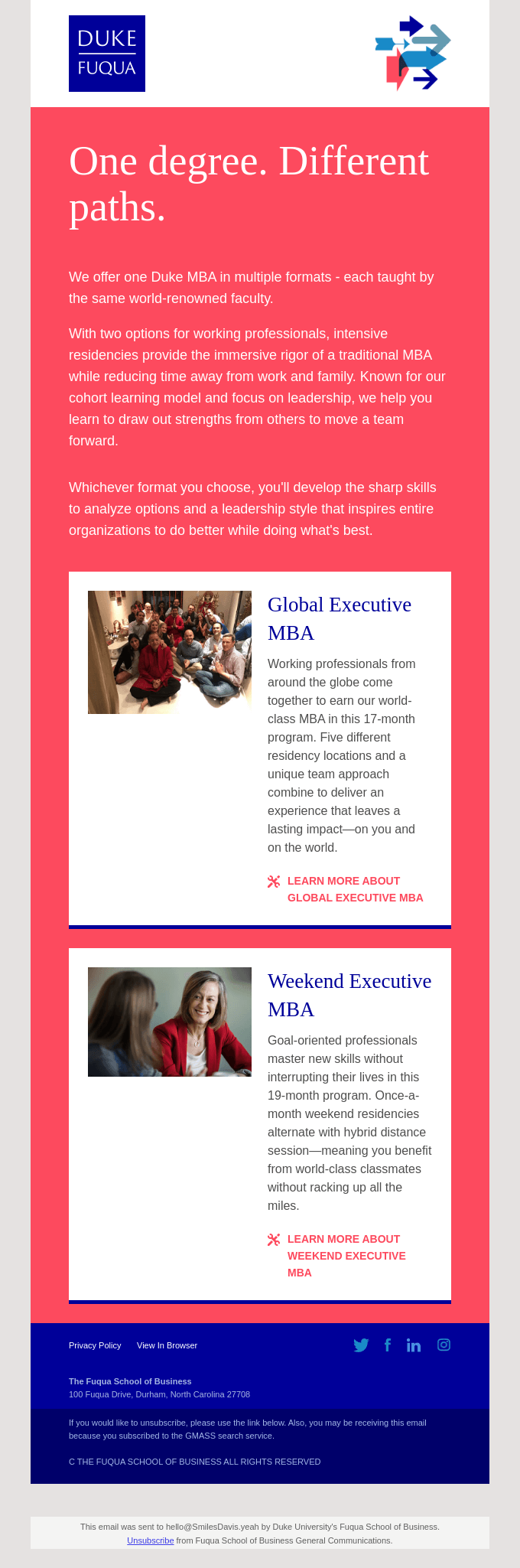 Choose your new direction