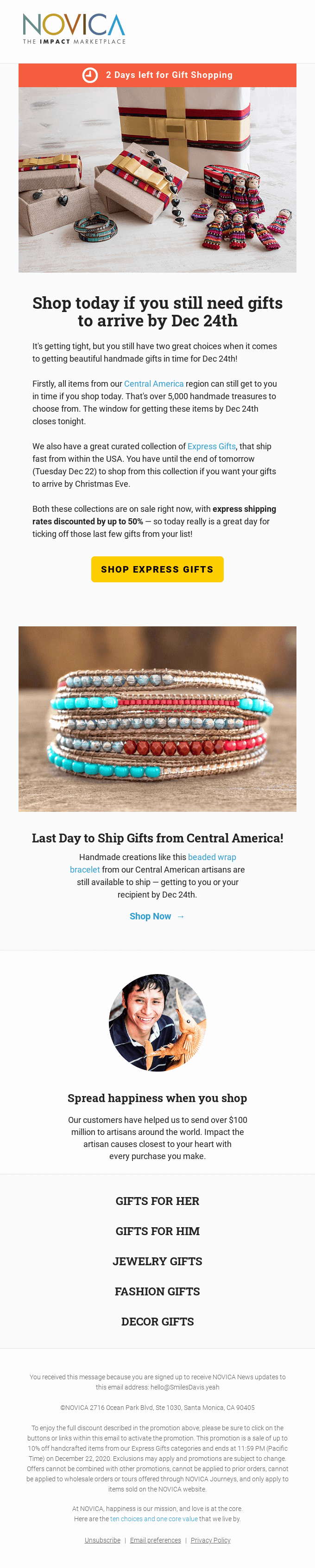 Christmas is Friday! We’ve got your gifts.