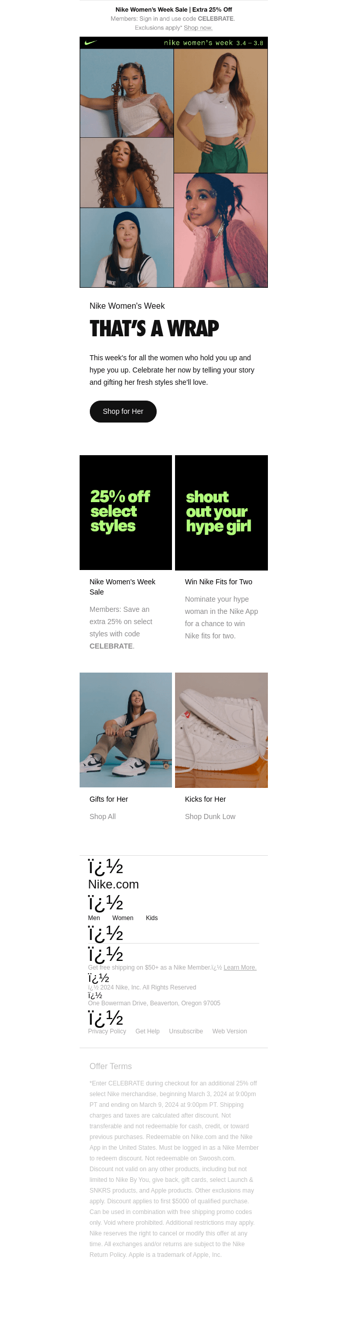 Closing out Nike Women's Week 🔥