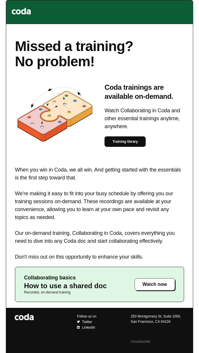 ⌛️ Busy schedule? Training on your time.